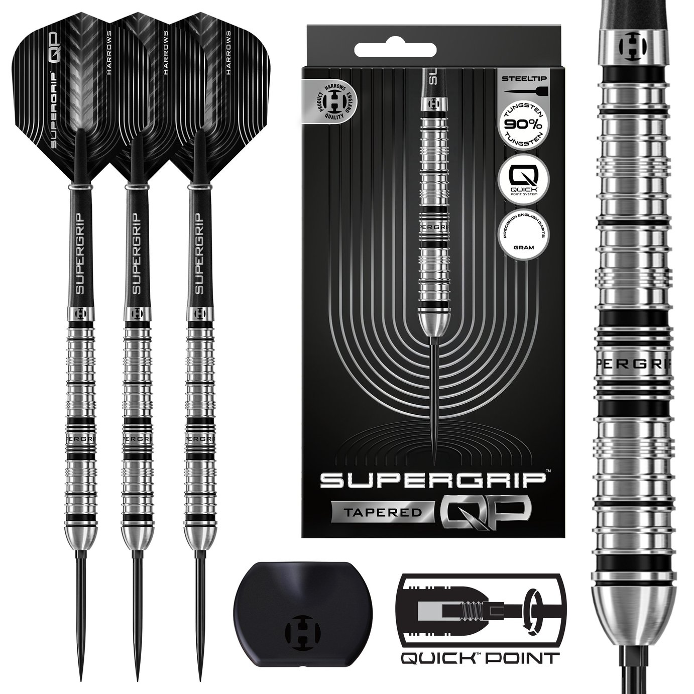 Harrows Darts Set - Supergrip Qp Tapered