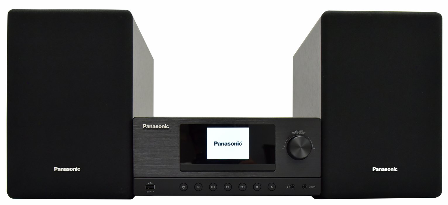 Panasonic SC-PMX112E-K Micro System with CD, DAB+, FM Radio & Bluetooth - Black