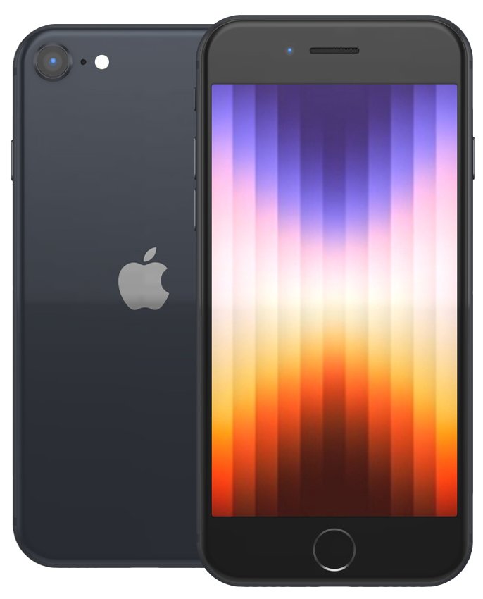 SIM Free Refurbished iPhone SE (3rd Generation) 5G 64GB Mobile Phone - Black