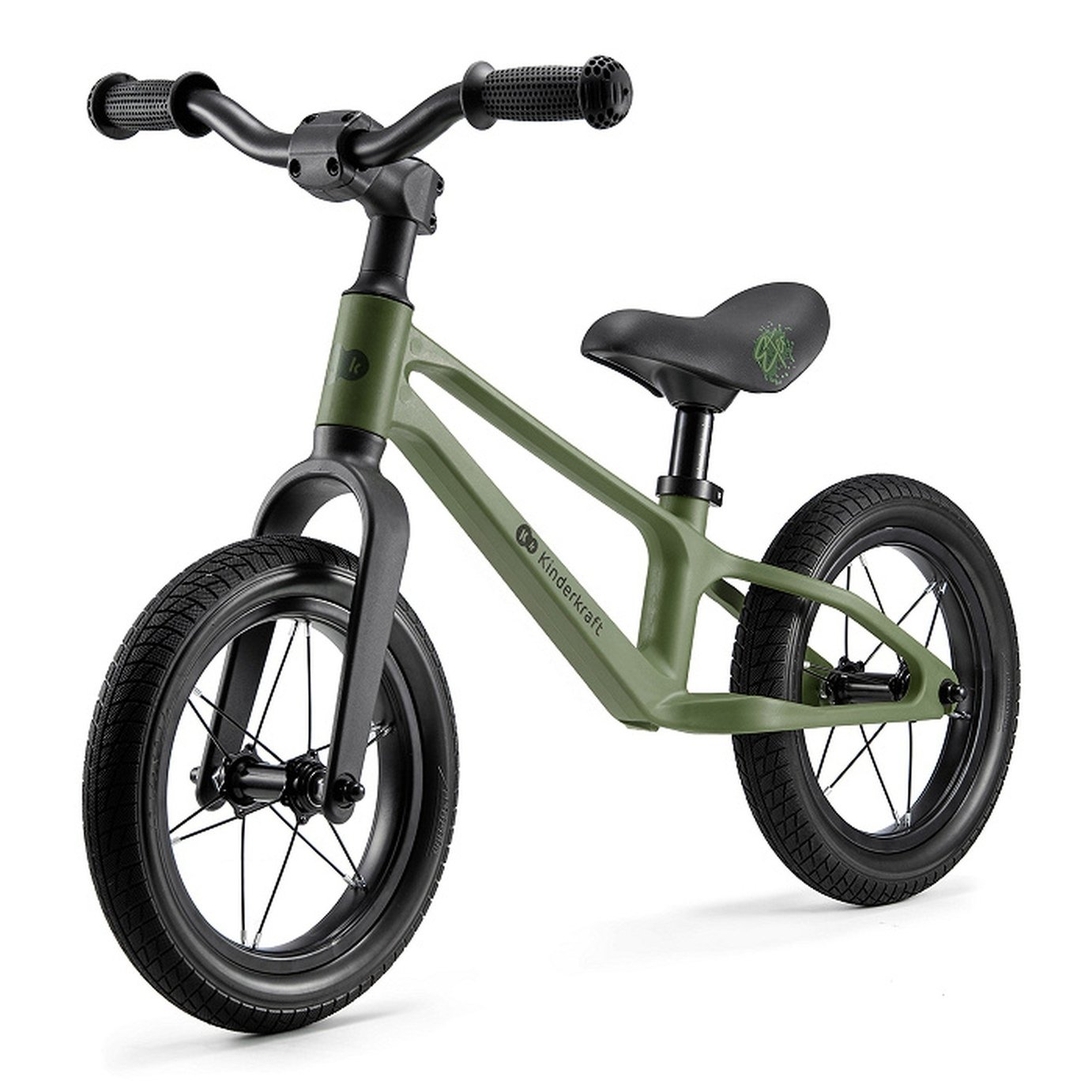 Kinderkraft ETER 12 Inch Kids Balance Bike - Green