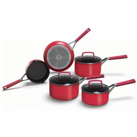 Ninja Foodi Non Stick Aluminium 5 Piece Pan Set - Deep Red