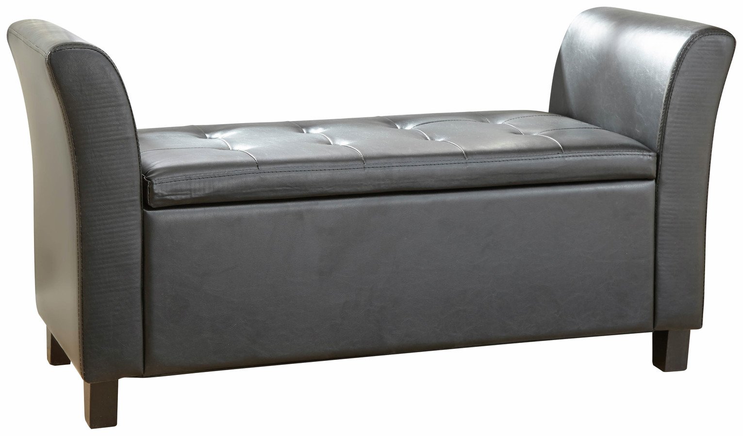 GFW Verona Window Faux Leather Seat - Black