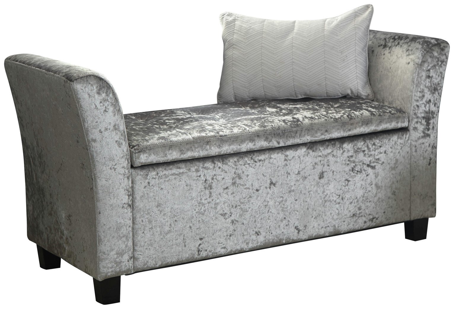 GFW Verona Window Velvet Seat - Grey