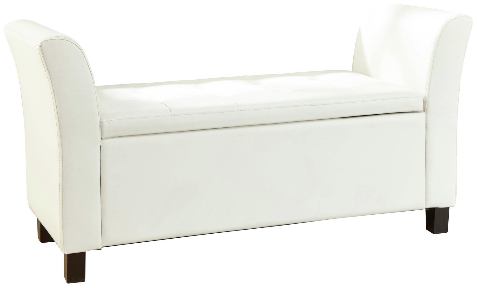 GFW Verona Window Faux Leather Seat - White