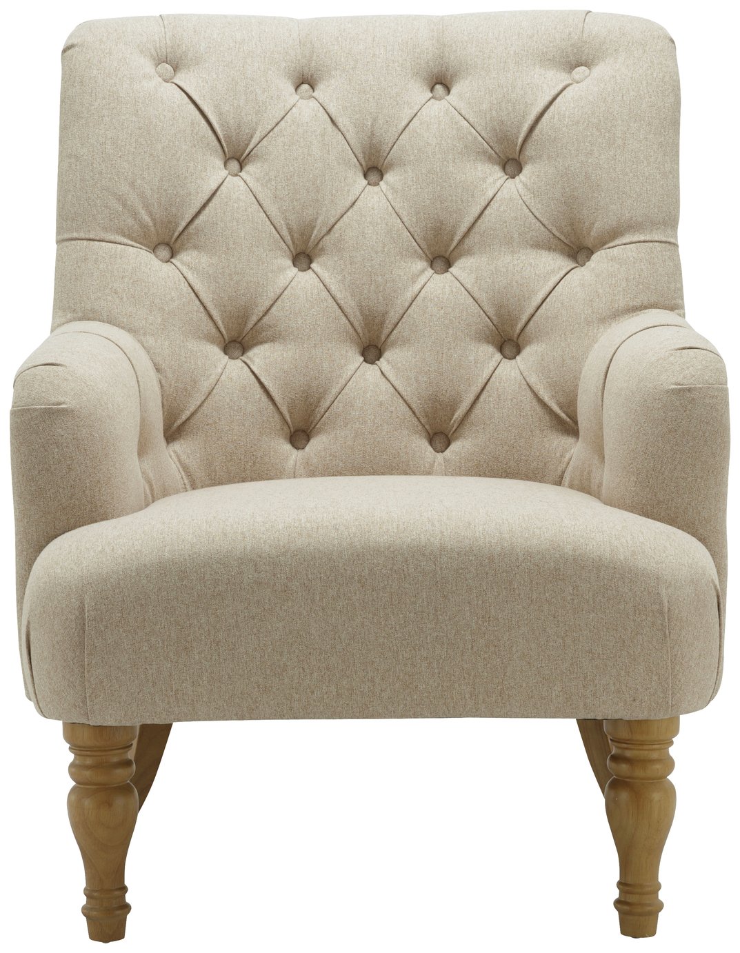 Birlea Padstow Fabric Accent Chair - Wheat