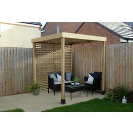 Forest Garden Modular Pergola with Side Panel