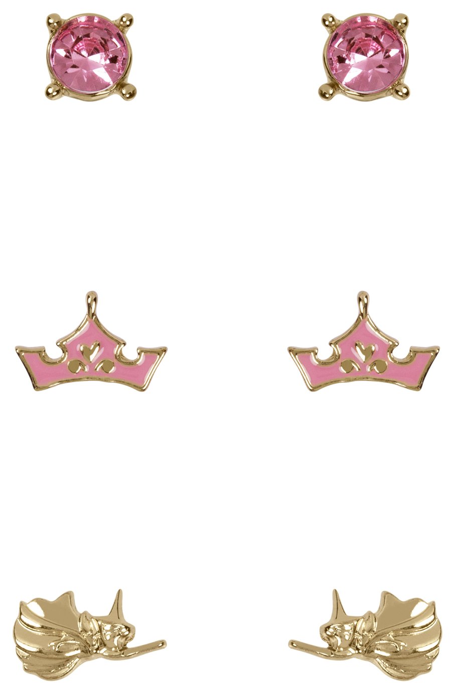 Disney Multicoloured Crystal Stud Earrings Set of 3