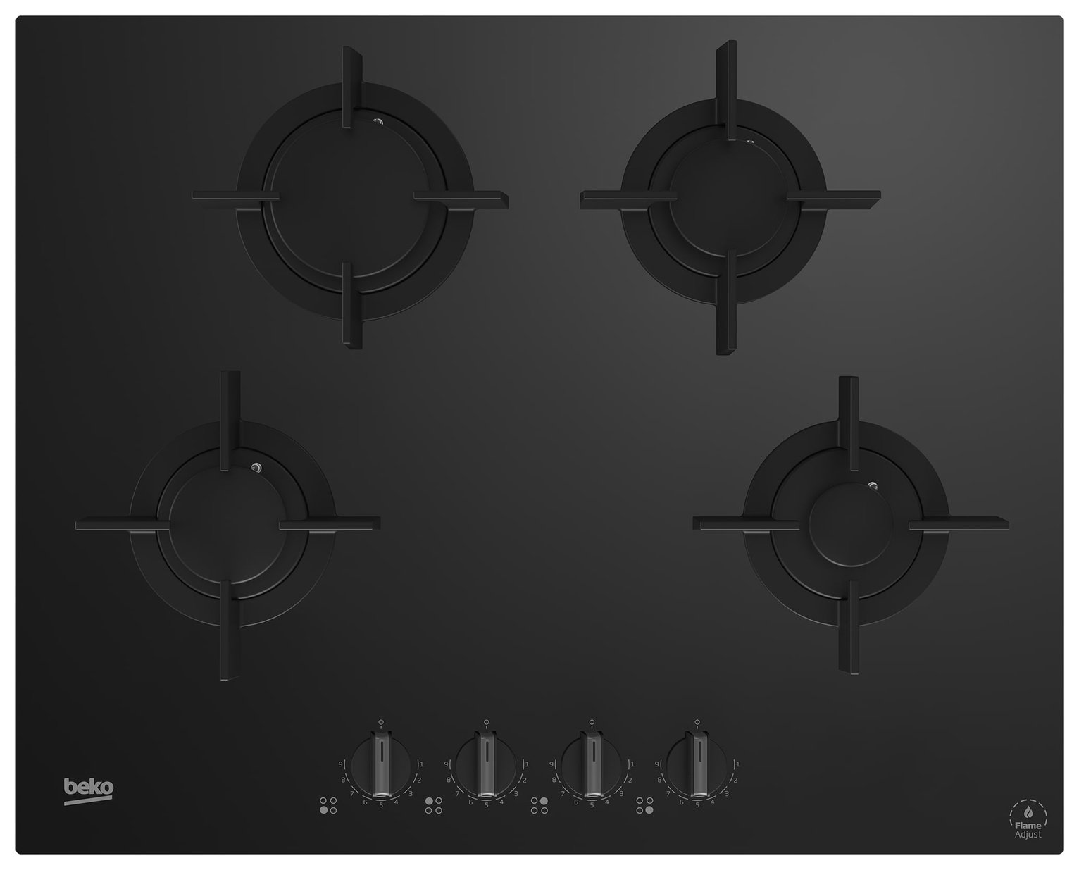 Beko HING64322S 65cm Gas Hob - Black