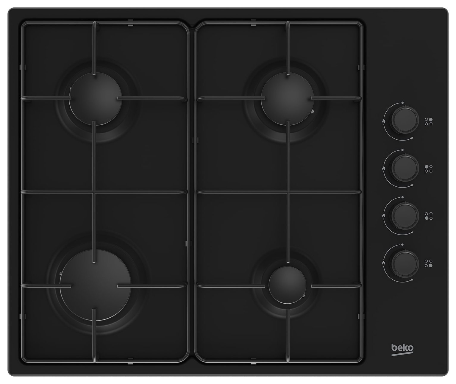 Beko HIBG64120SB 61cm Gas Hob - Black