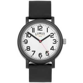 Limit Easy Read Black Silicone Strap Watch
