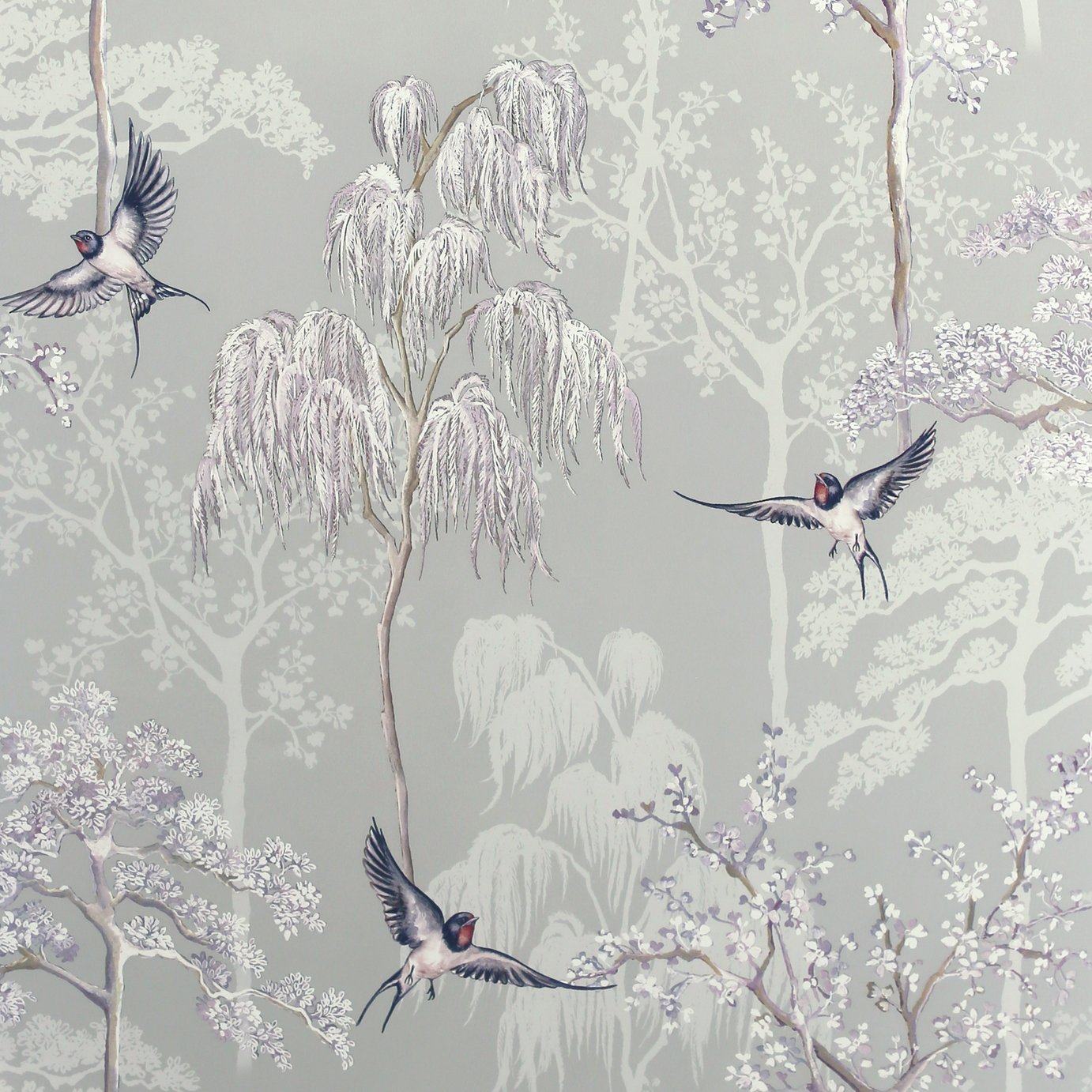 Arthouse Japanese Garden Grey Wallpaper