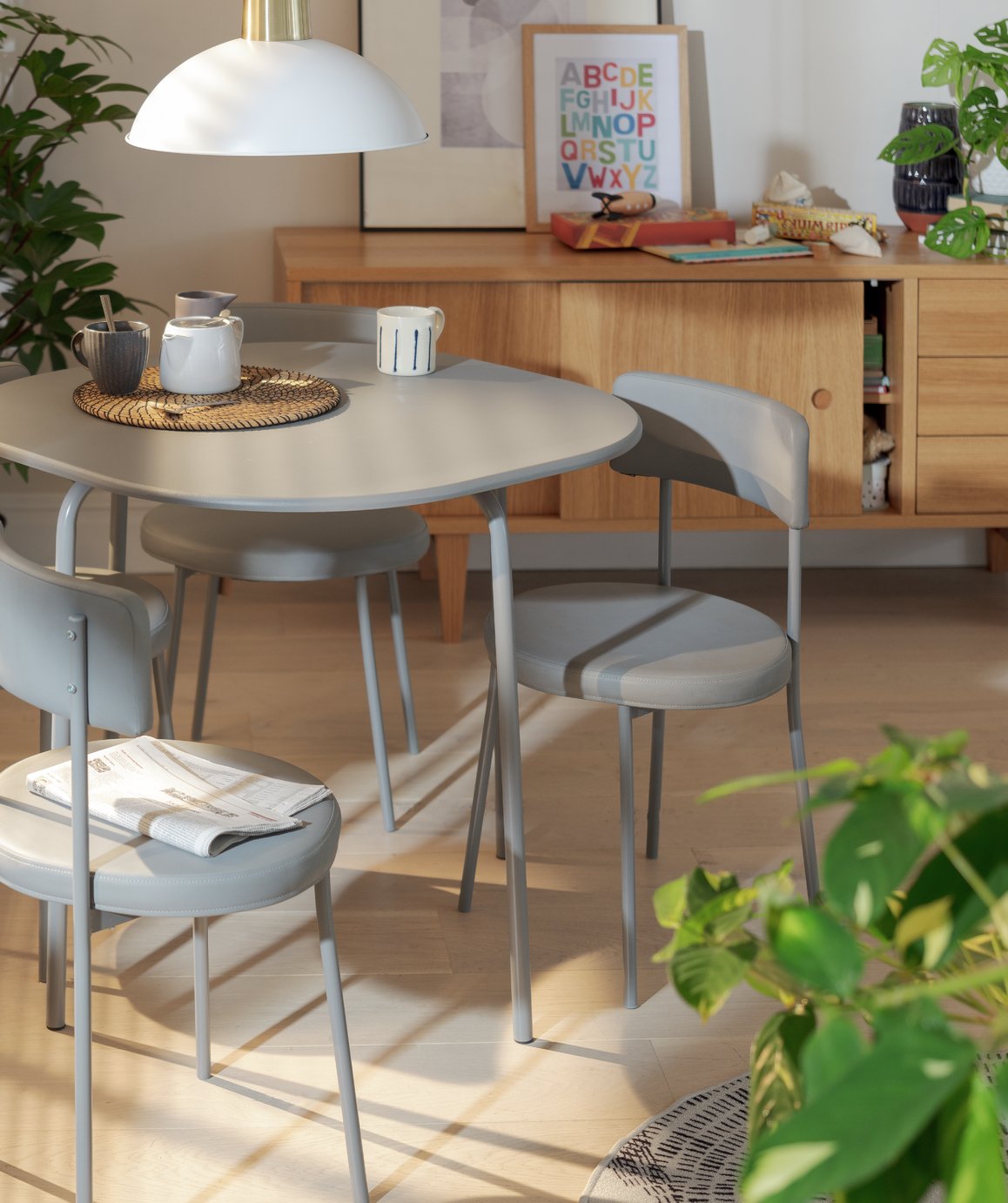Argos Home Jayla Metal Dining Table & 4 Chairs