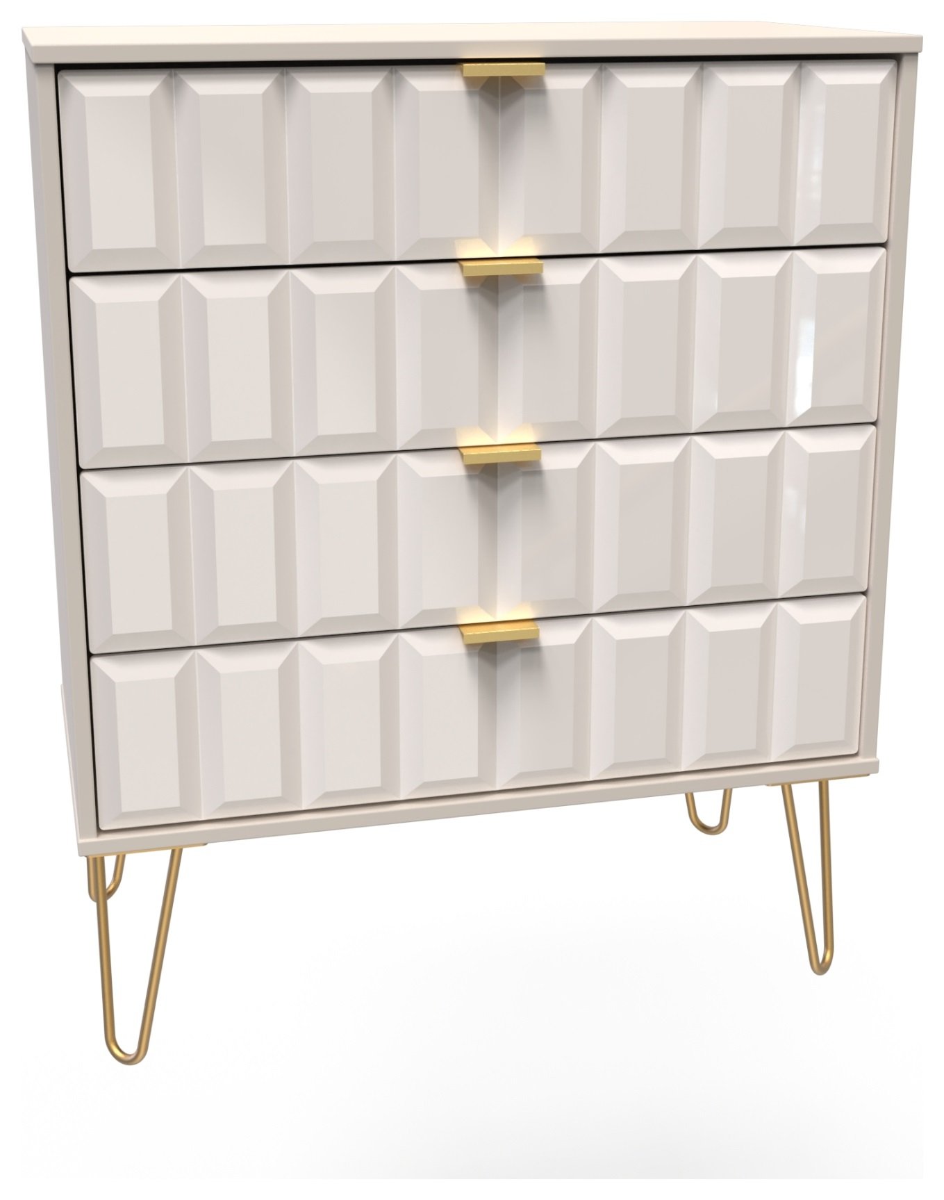 Livara Calvello 4 Drawer Chest - Off White