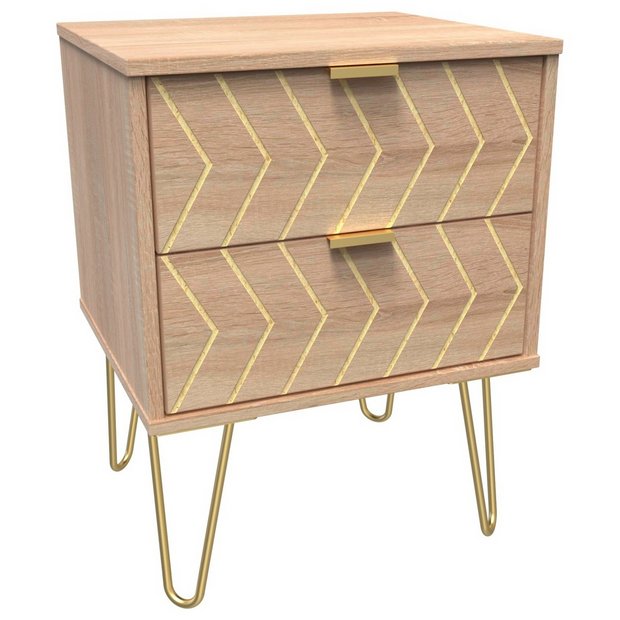 Loft studio collection on sale 2 drawer bedside