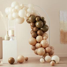 Ginger Ray Brown And Peach Balloon Arch Taupe 