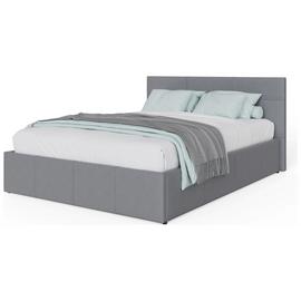 GFW Double End Lift Ottoman Faux Leather Bed Frame - Grey