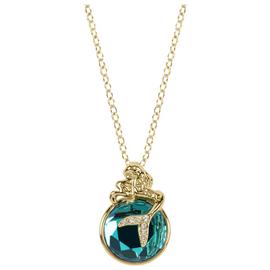 Disney Gold Plated Crystal Ariel Pendant Necklace