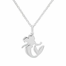 Disney Sterling Silver The Little Mermaid Pendant Necklace