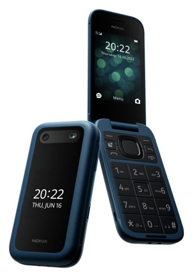 Buy SIM Free Nokia 2660 Flip Mobile Phone Black SIM free - Main Image