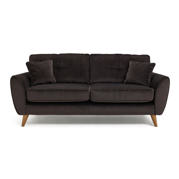 Buy Habitat Isla Seater Leather Sofa Grey Sofas Argos atelieryuwa