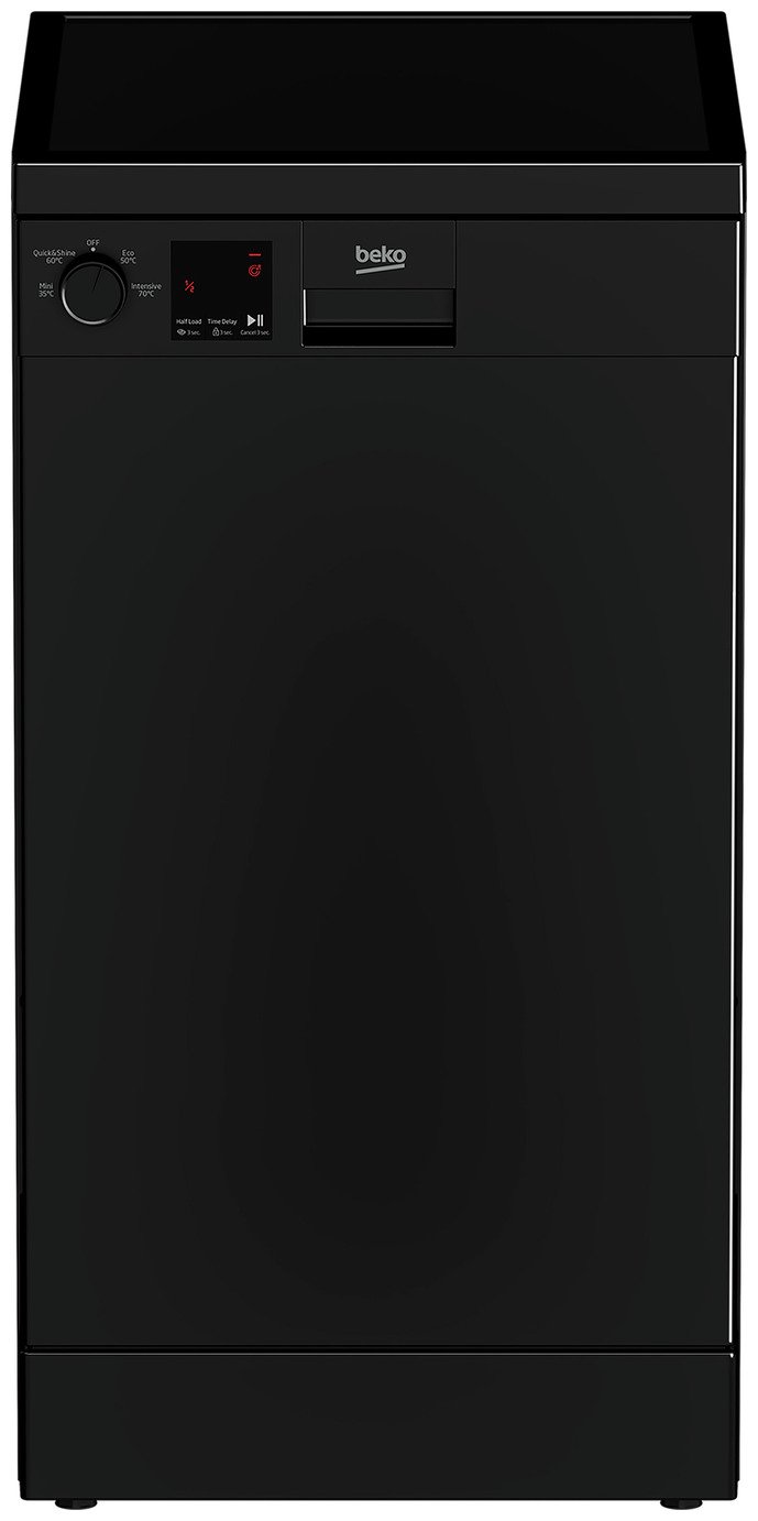 Beko DVS04020B Slimline Dishwasher - Black