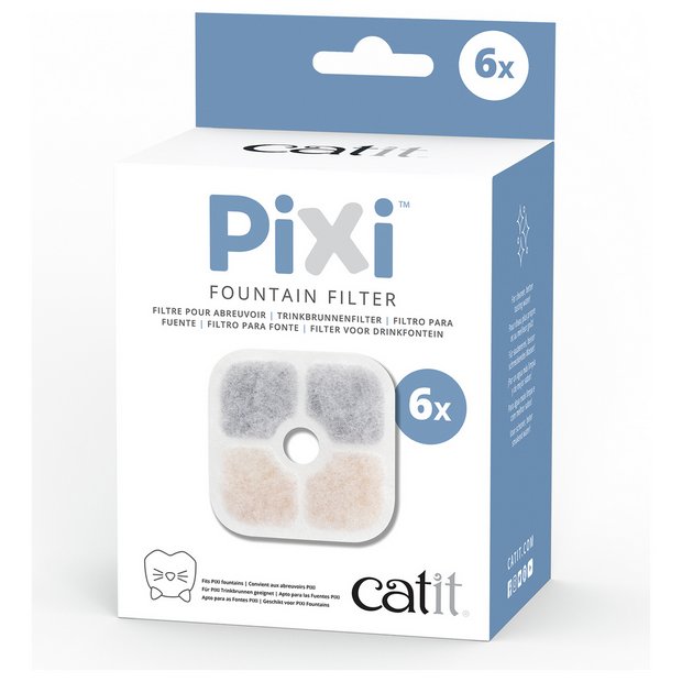 Buy Catit PIXI Fountain Filter Cartridges 6 Pack Cat bowls and