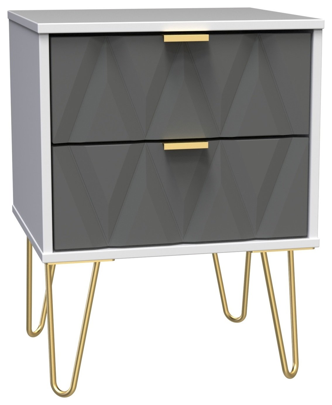 Livara Shimmer 2 Drawer Bedside Table