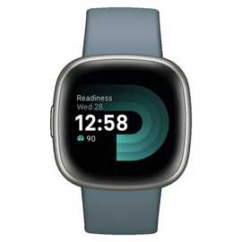 Fitbit Versa 4 Smart Watch - Waterfall Blue/Platinum