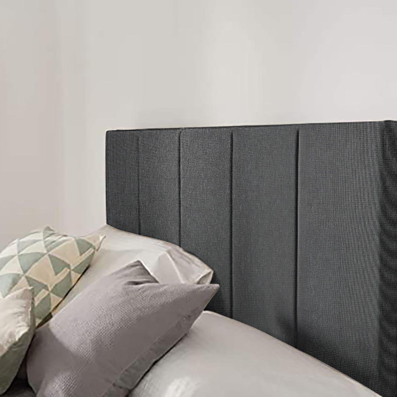 Silentnight Brescia Woven Kingsize Headboard - Charcoal