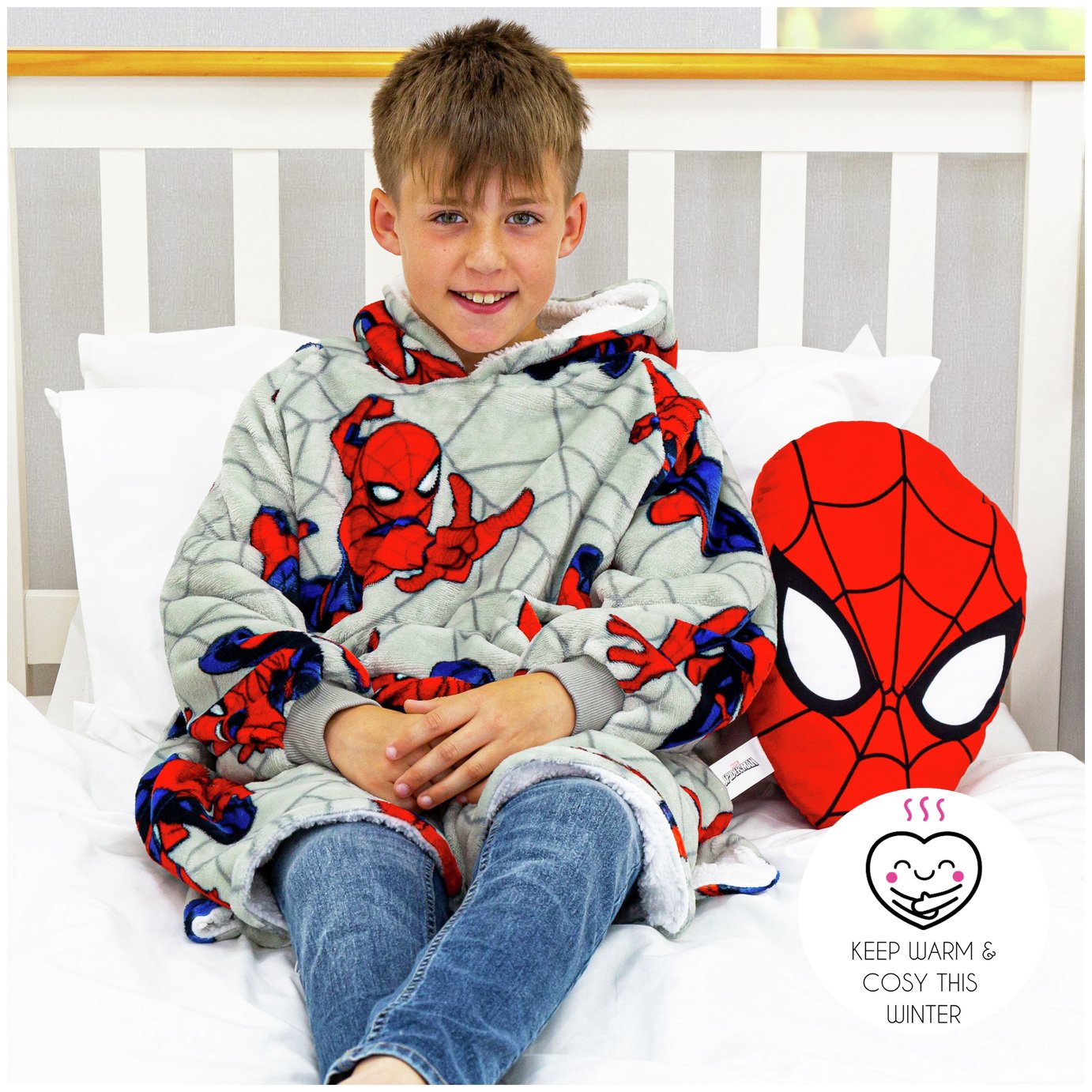 spiderman fleece blanket argos