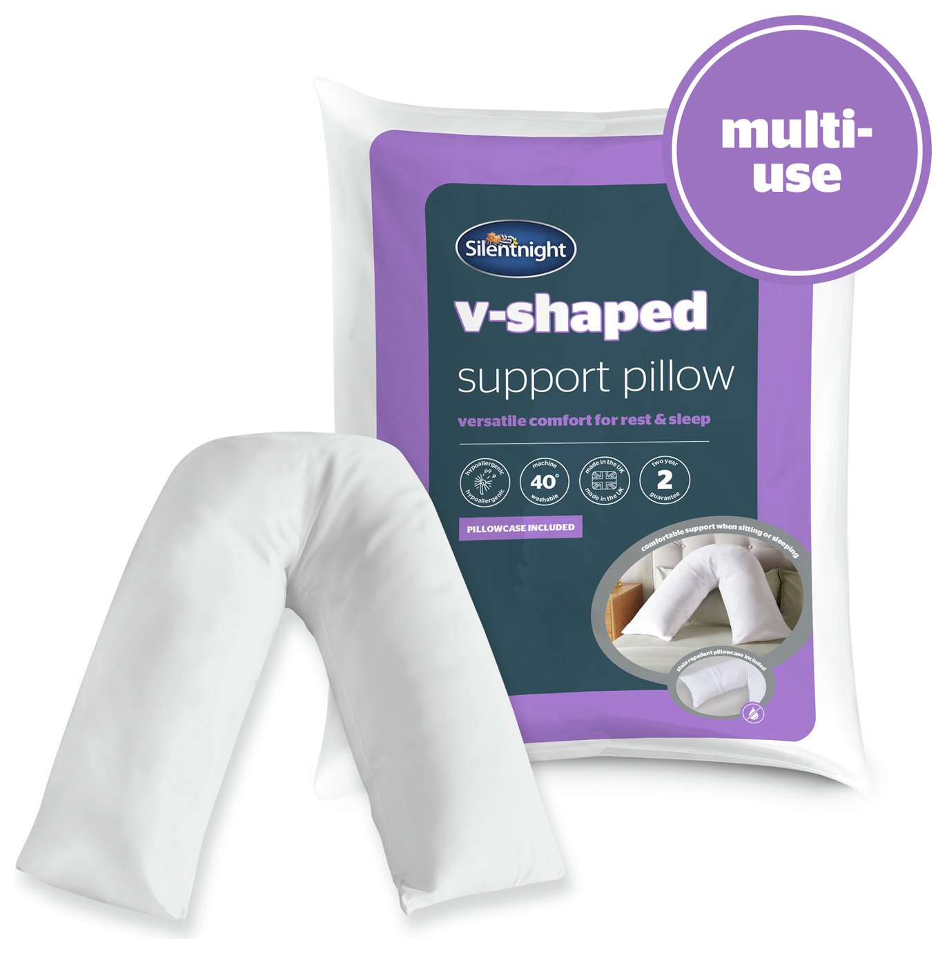 V Shape Pillows | Argos