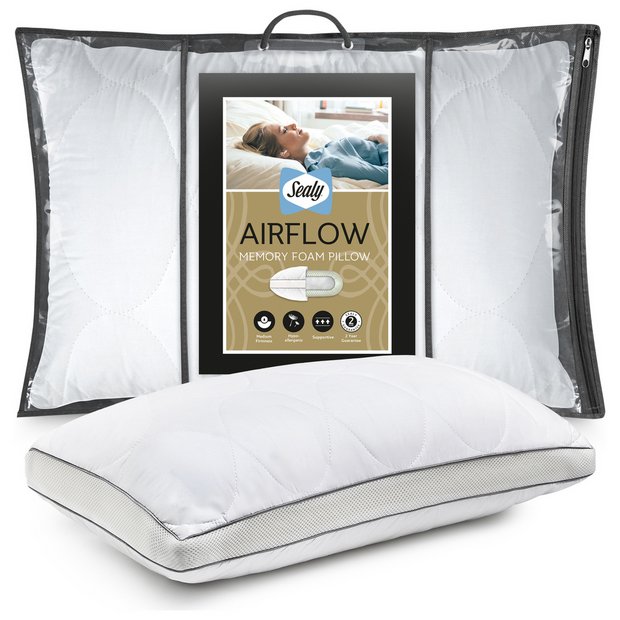 Buy Sealy Airflow Memory Foam Pillow Pillows Habitat