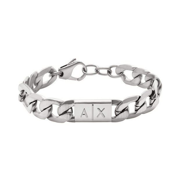 Buy Armani Exchange Men s Stainless Steel Chain Bracelet Womens