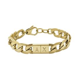 Armani Exchange Men's Gold Tone Stainless Steel Bracelet