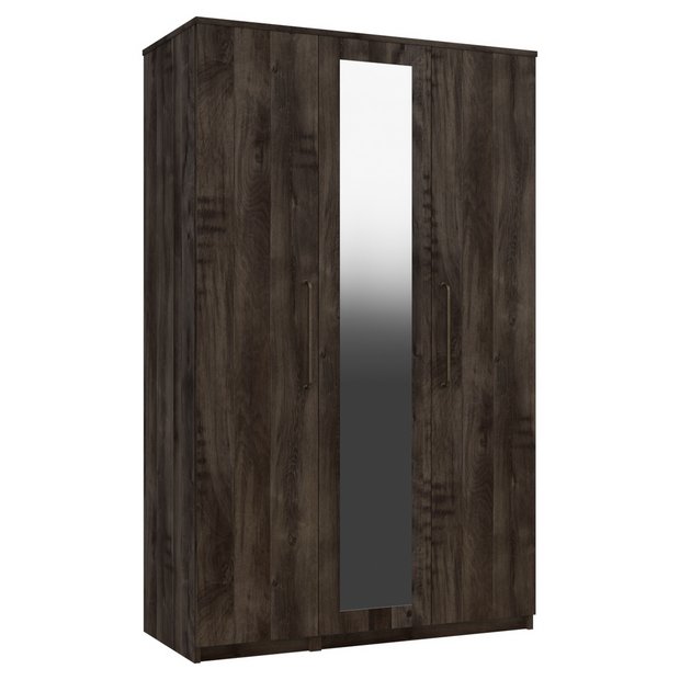 Rodeo oak 3 door shop wardrobe big lots