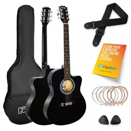 3rd Avenue Full Size 4/4 Electro-Acoustic Guitar Pack