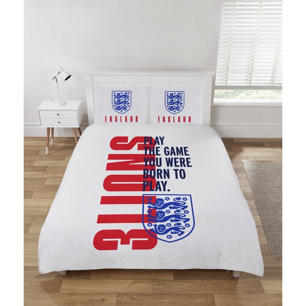 Buy England FA Reversible White Kids Bedding Set Double Kids