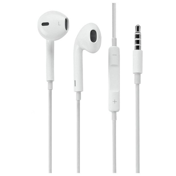 utilfredsstillende Hindre Løb Buy Apple Earpods with Remote and Mic - White | Wireless headphones | Argos