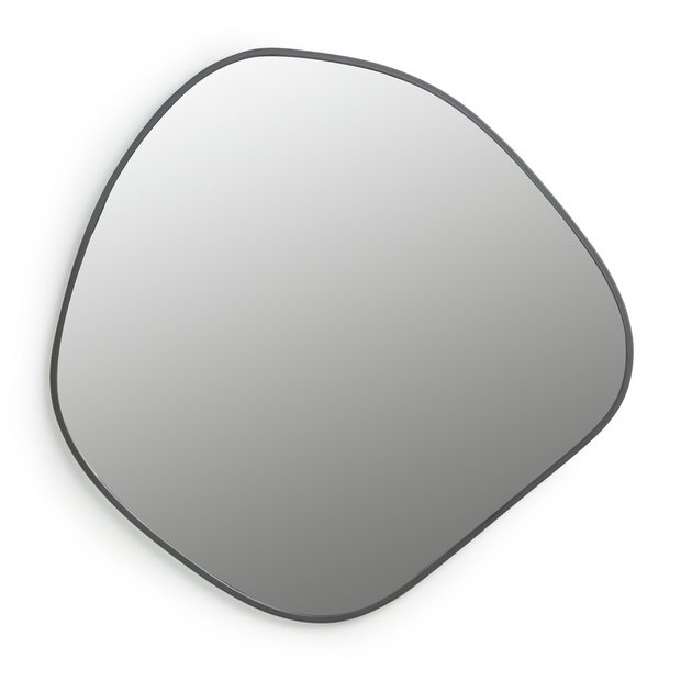 Buy Habitat Asymmetric Wall Mirror - Black - 60x59cm | Wall mirrors | Argos