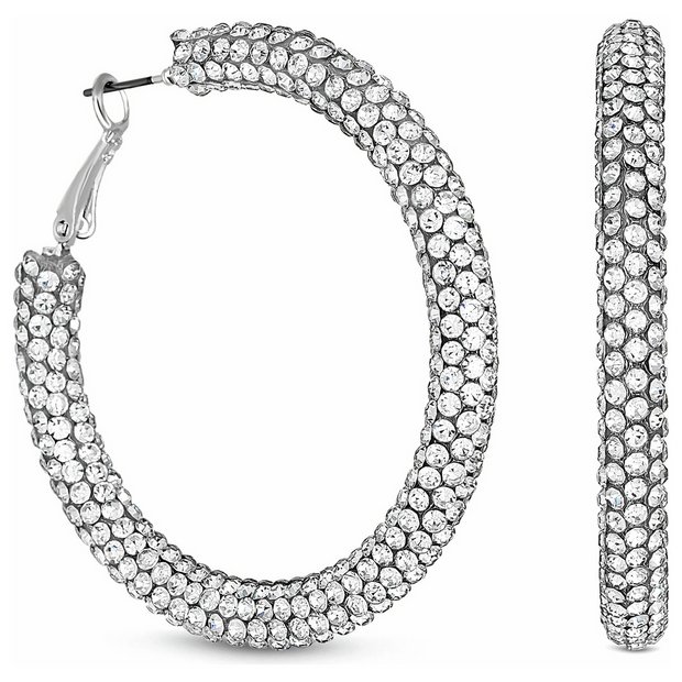 Argos earrings store silver hoops