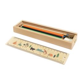 Habitat Kids Wooden Pencil Case Box Set