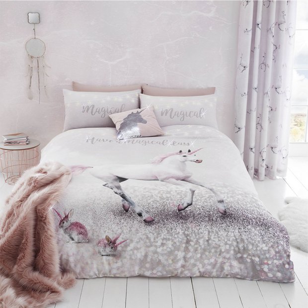 Buy Catherine Lansfield Enchanted Unicorn Bedding Set Single