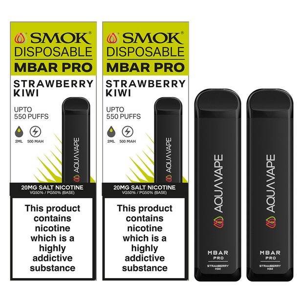 Buy Smok Mbar Pro Disposable Vape Kit Strawberry Kiwi Pack of 2