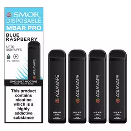 Smok Mbar Pro Disposable Vape Kit Blue Raspberry Set of 4