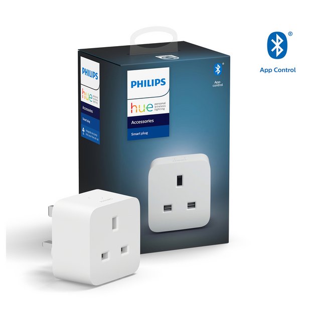 Buy Philips Hue Smart Plug With Bluetooth | Smart plugs | Argos
