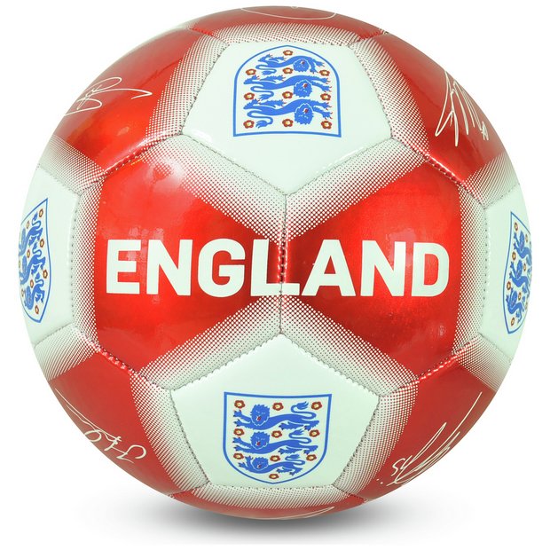 England Red White Signature Ball Size 5 