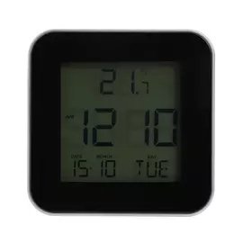 Habitat LCD Display Digital Alarm Clock - Silver