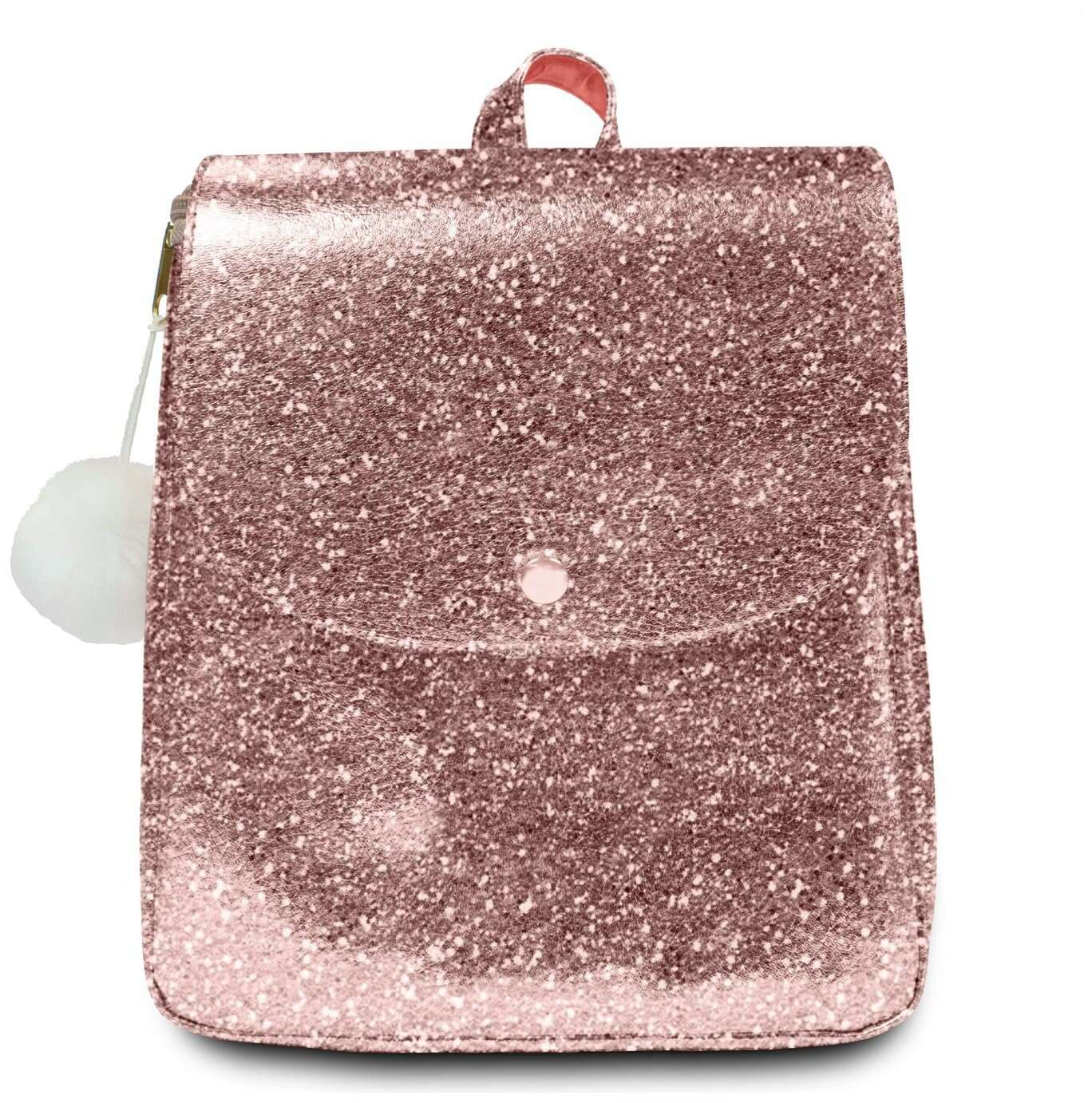 rose gold sparkle bag