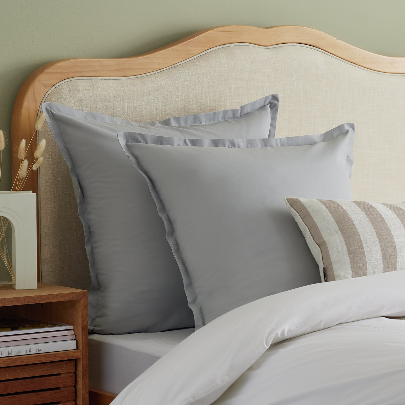 Habitat Cotton Rich 180TC Continental Pillowcase Pair