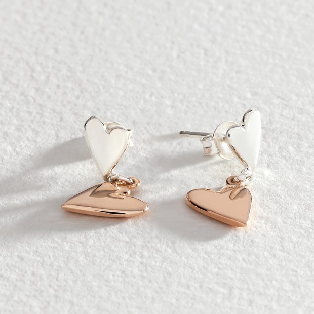 Argos gold heart deals earrings